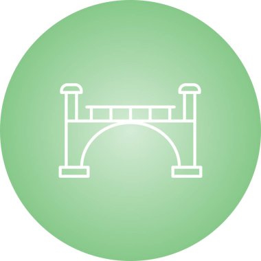 Güzel Köprü Çizgisi Vektör Simgesi