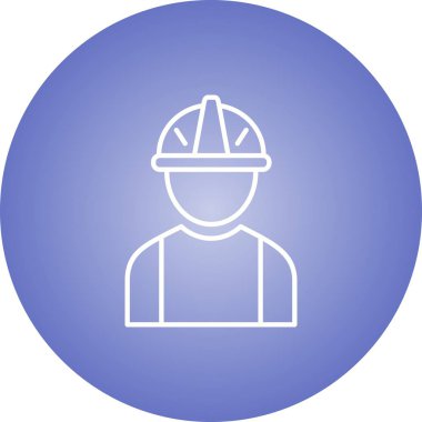 Güzel Mühendis Çizgisi Vektör Simgesi