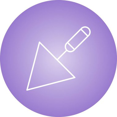 Güzel Trowel Satır Vektörü Simgesi