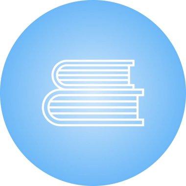 Güzel Kitaplar Satır Vektörü Simgesi