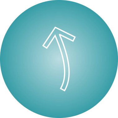 Güzel Ok Çizgi Vektörü Simgesini Gösteriyor