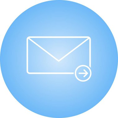 Güzel İleti Satırı Vektörü Simgesi Gönderiliyor