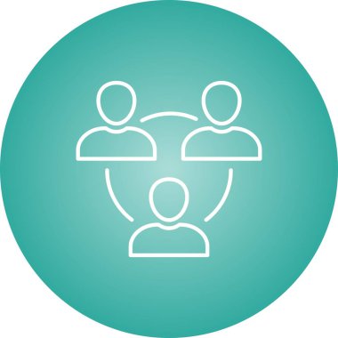 Güzel Buluşma Çizgisi Vektör Simgesi