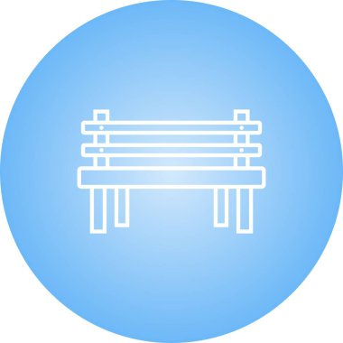 Güzel Benç Çizgisi Vektör Simgesi