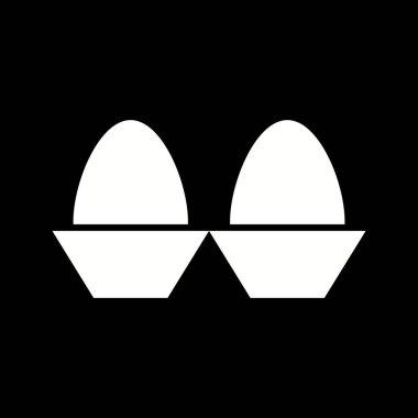 Güzel Yumurta Kabartma Vektörü Simgesi