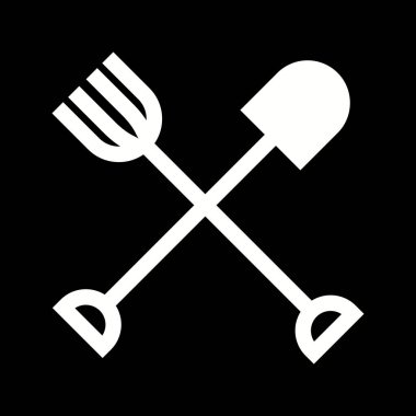 Güzel Tarım Aletleri Kabartma Vektör Simgesi