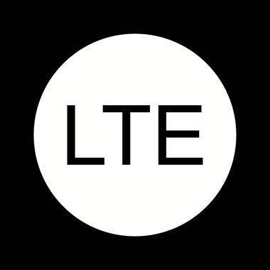 Güzel Lte Ağı Kabartma Vektör Simgesi
