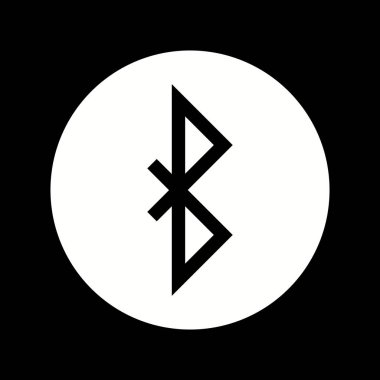Güzel Bluetooth Glyph Vektör Simgesi