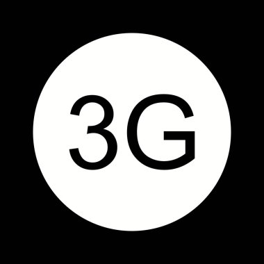 Beautifu 3g Glyph Vektör Simgesi