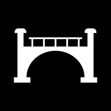 Güzel Köprü Kabartma Vektörü Simgesi