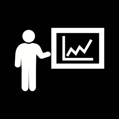 Güzel Sunum Glyph Vektör Simgesi