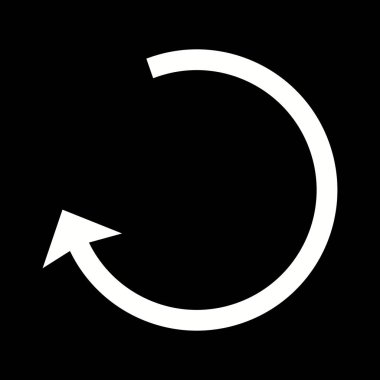 Güzel Sol Arka Ok Oku Vektör Simgesi