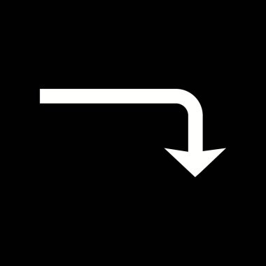 Güzel Dönüş Kabartma Vektörü Simgesi