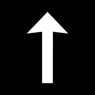 Güzel Yukarı Oklu Kabartma Vektör Simgesi