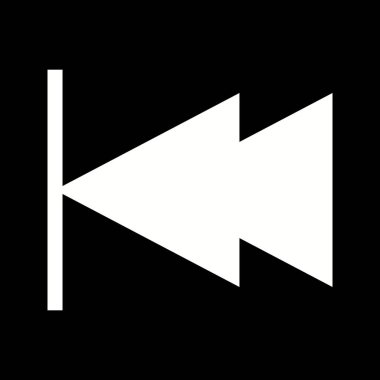 Güzel Sol Ok Glyph Vektör Simgesi