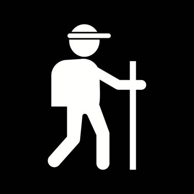 Güzel Yürüyüş Sembolü Vektör Simgesi