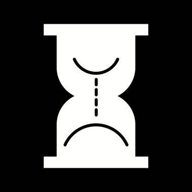 Güzel Kum Saati Kabartma Vektörü Simgesi