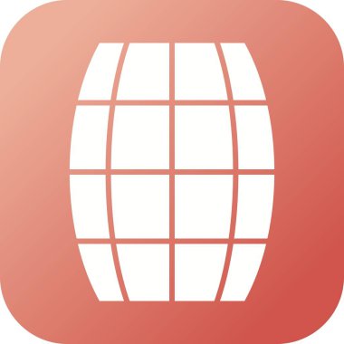 Güzel Fıçı Kabartma Vektör Simgesi