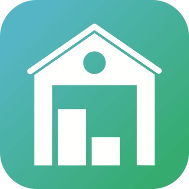 Güzel Depo Kabartma Vektörü Simgesi