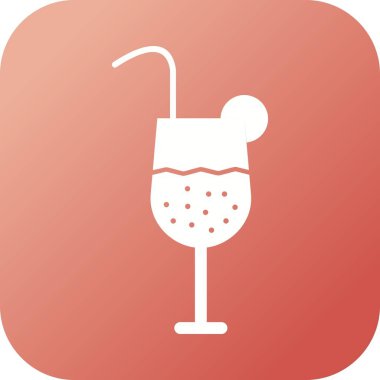 Güzel içecek kabartma vektörü simgesi