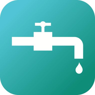 Güzel Tap Glyph Vektör Simgesi