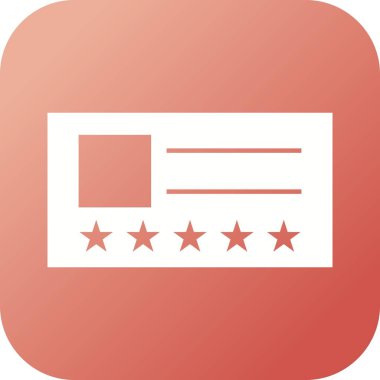 Güzel Vip Kart Glyph Vektör Simgesi