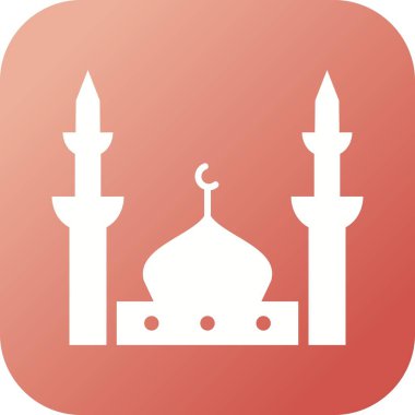 Güzel Cami Sembolü Vektör Simgesi