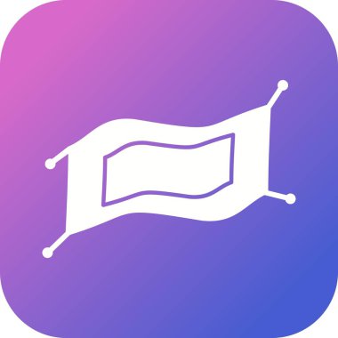 Güzel Sihirli Halı Kabartma Vektörü Simgesi