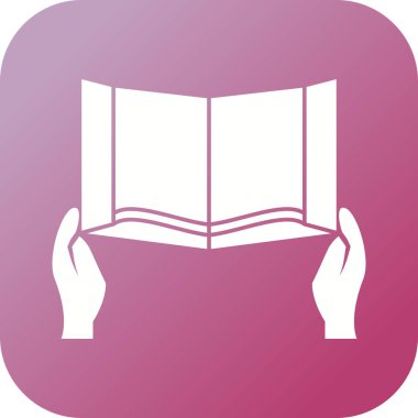 Güzel Okuma Kitabı Kabartma Vektörü Simgesi