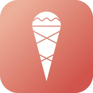 Güzel Koni Kabartma Vektörü Simgesi