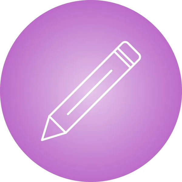 Beautiful Pencil Line Vector Icon — Stock Vector