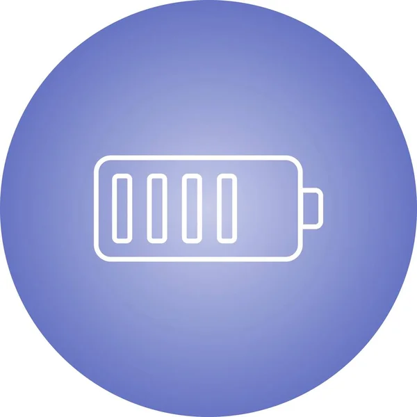 Beautiful Mobile Battery Line Vector Icon — Stock Vector