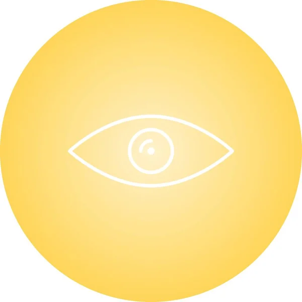 Hermosa línea de ojos Vector icono — Archivo Imágenes Vectoriales