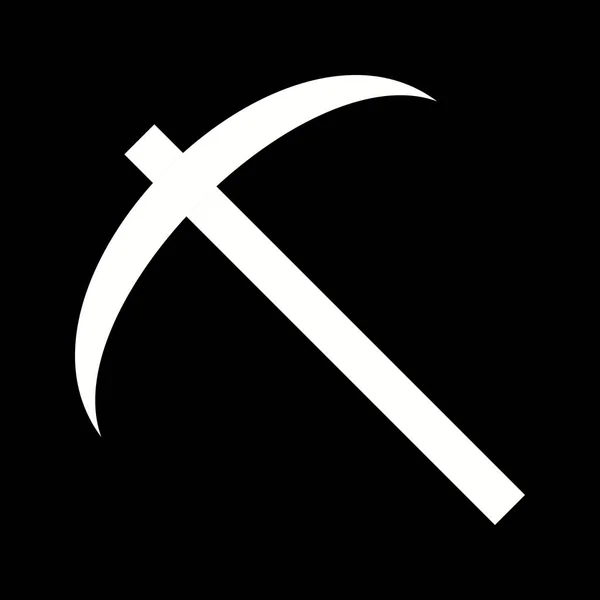 Vackra Scythe Glyph Vector ikonen — Stock vektor