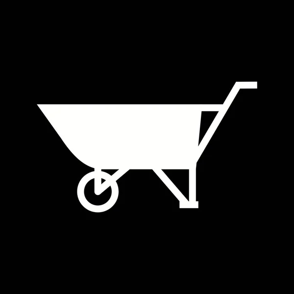 Belle icône vectorielle de glyphe de brouette — Image vectorielle