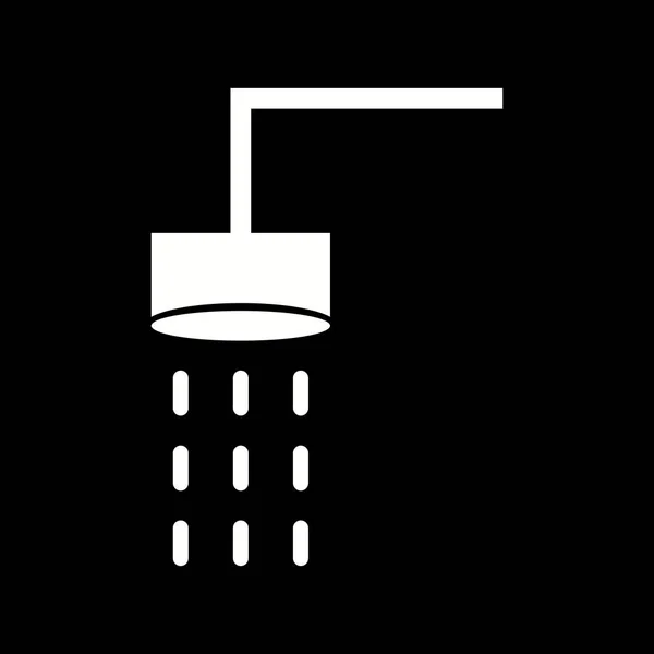 Beautiful Shower Glyph Vector Icon — Stockvector