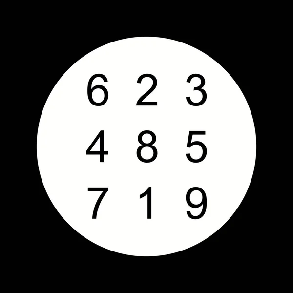 Schöne Zahlentheorie Glyphen-Vektor-Symbol — Stockvektor