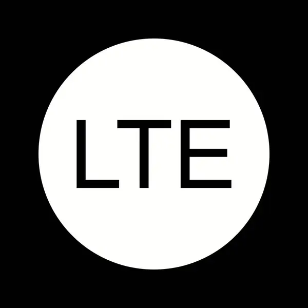 Hermosa red LTE Glifo Vector icono — Vector de stock