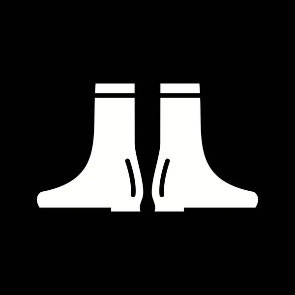 Όμορφες μακριές μπότες Glyph Vector Icon — Διανυσματικό Αρχείο