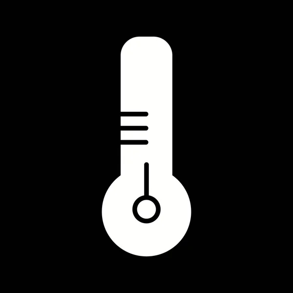 Beautiful Thermometer Glyph Vector Icon — Stock Vector