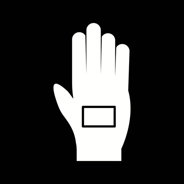 美丽的Glove Glyph矢量图标 — 图库矢量图片