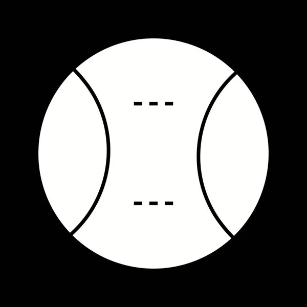 Векторная икона теннисного мяча — стоковый вектор