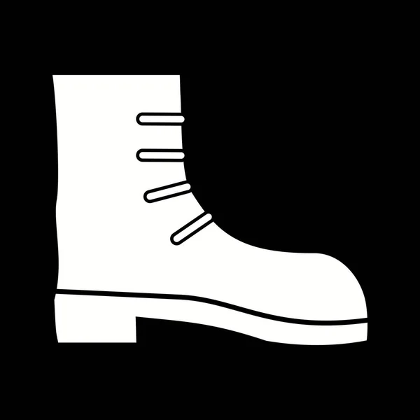 Hermosa bota larga Glifo Vector icono — Archivo Imágenes Vectoriales