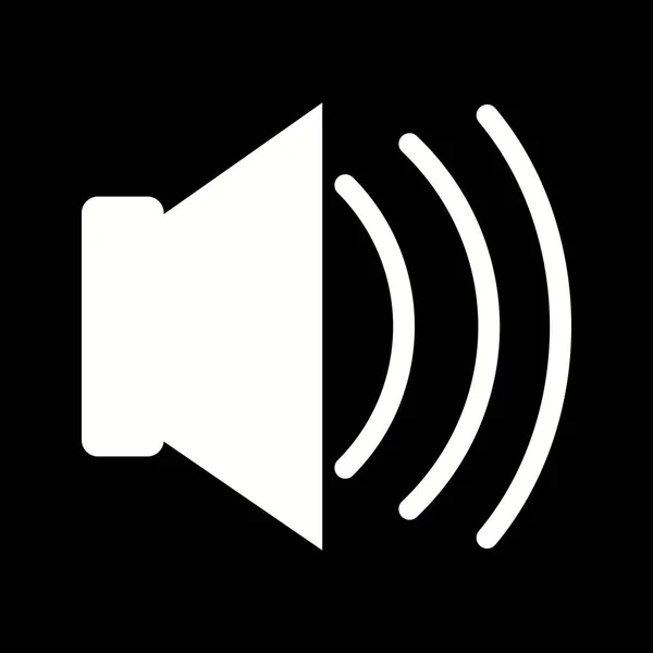 Beautiful Loud Speaker Glyph Vector Icon — ストックベクタ