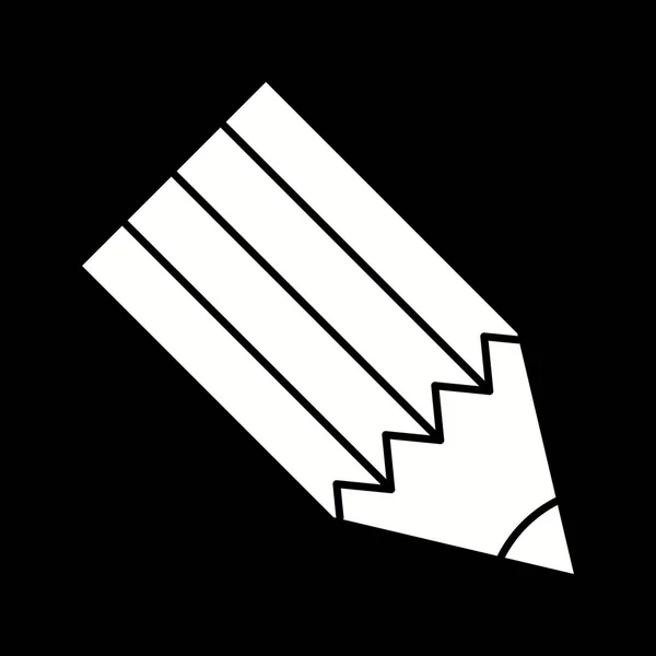 Hermoso icono del glifo del lápiz — Vector de stock
