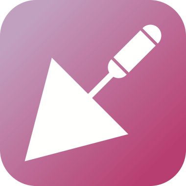 Güzel Trowel Glyph Vektör Simgesi