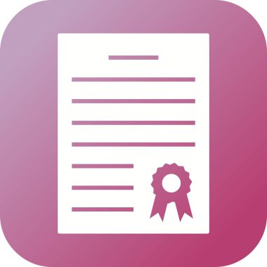 Güzel Diploma Kabartma Vektörü Simgesi