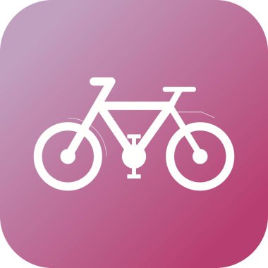 Güzel Bisiklet Kabartma Vektörü Simgesi