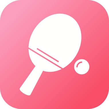 Güzel Badminton Kabartma Vektör Simgesi