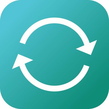 Güzel Tekrar Oluşturma Vektörü Simgesi